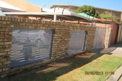 Brick fence constructed by Benico Home Improvements
