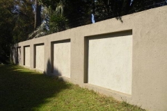 Concrete walling constructed by Benico Home Improvements