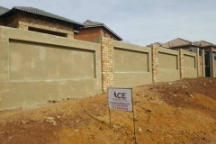 Concrete walling constructed by Benico Home Improvements